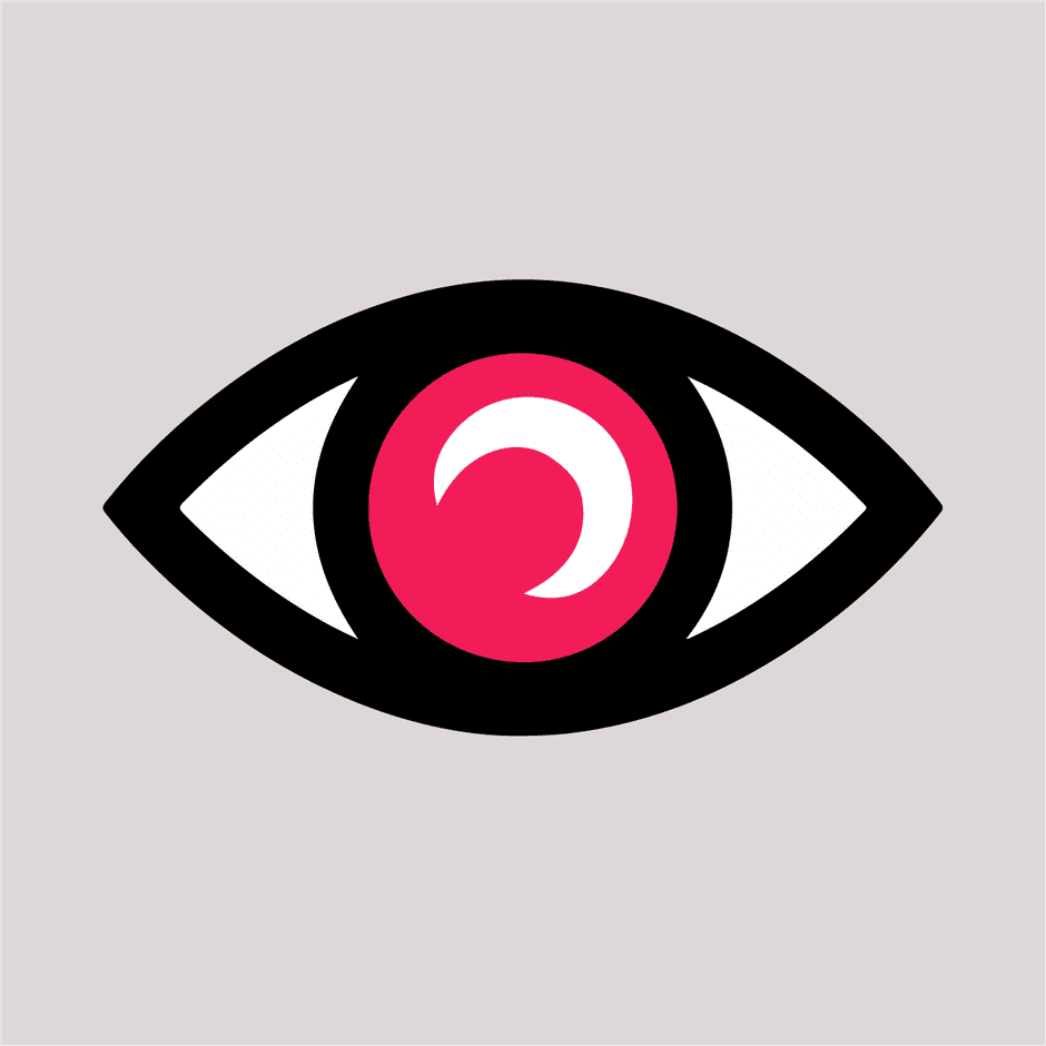 The AZOOR Society's logo, depicting an eye. Created by Stephen Bell.